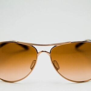 Oakley Aviator Sunglasses Brown Gradient Lenses Rose Gold Frame